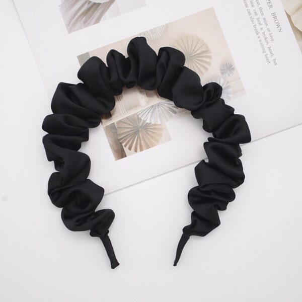 Amelia Silk Headband (Black)