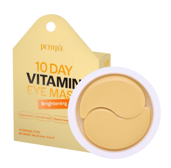 Petitfee Μάσκα Ματιών Patches 10 Day Vitamin Brightening (Συσκευασία 20 Τεμαχίων)