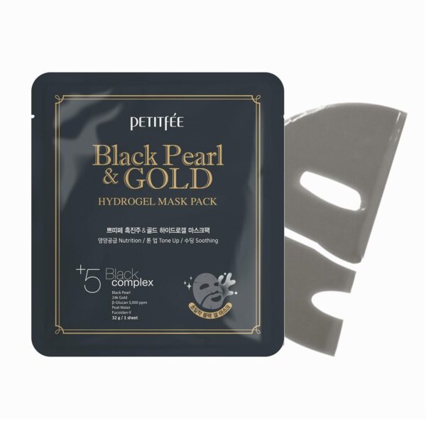 Petitfee Μάσκα Προσώπου Black Pearl & Gold Hydrogel 32gr