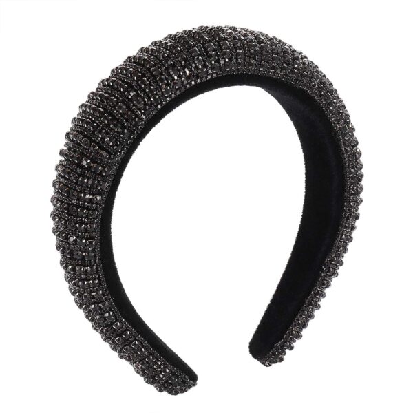 Reina Crystal Headband (Black)