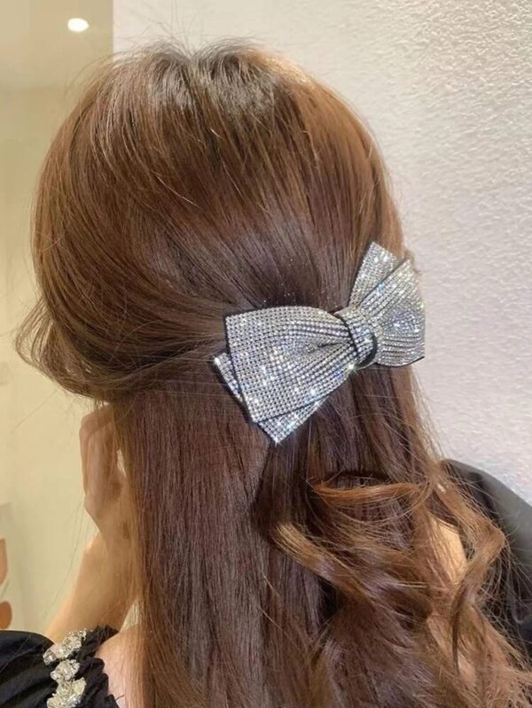 Strassy Hair Bow (silver)