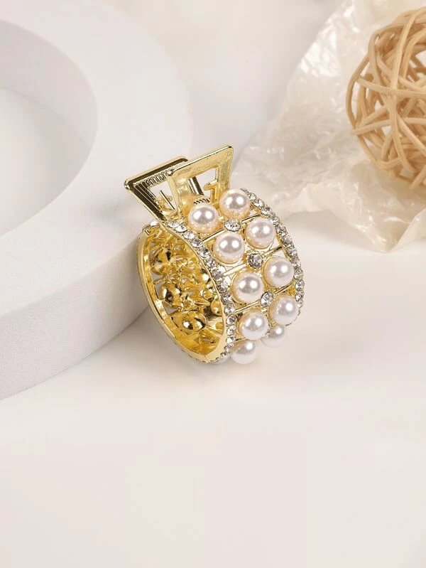 Pony Cuff with strass and pearls