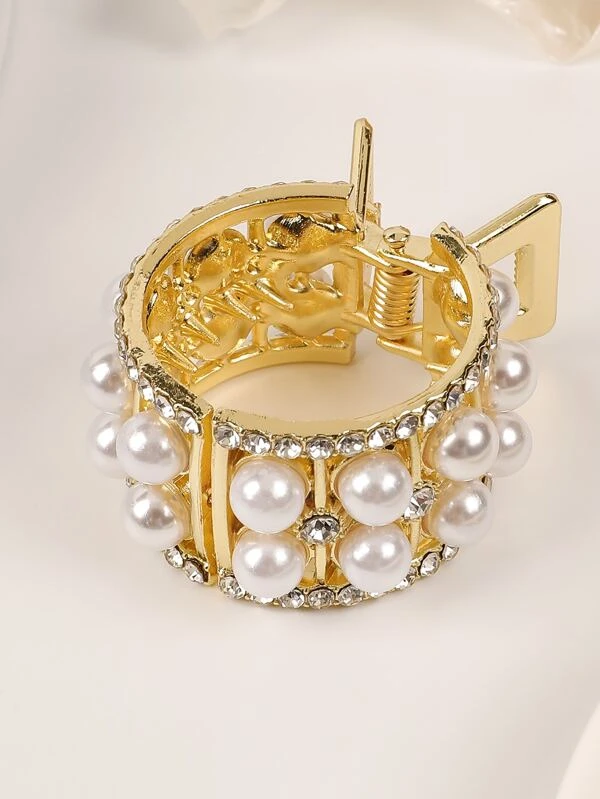 Pony Cuff with strass and pearls