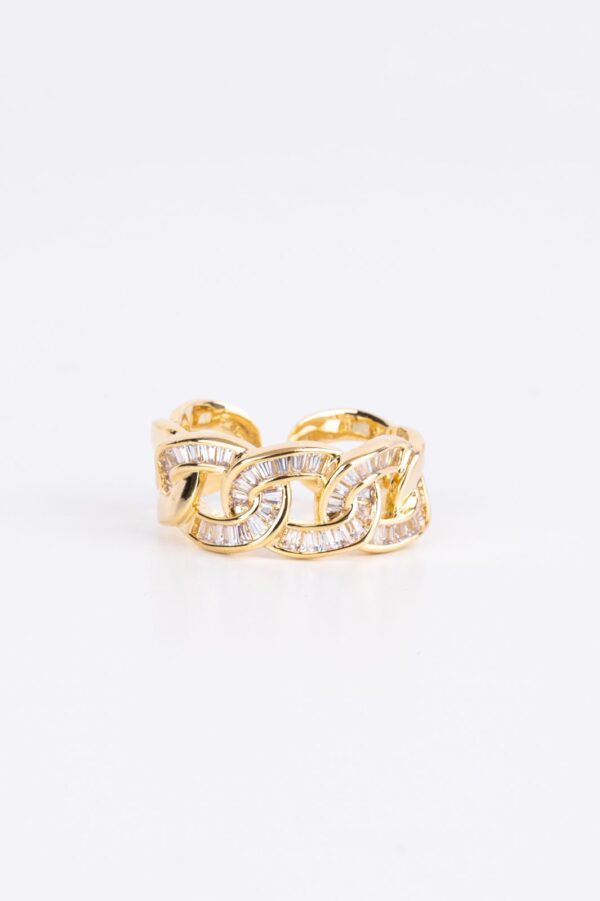 Seren Golden Chain ring