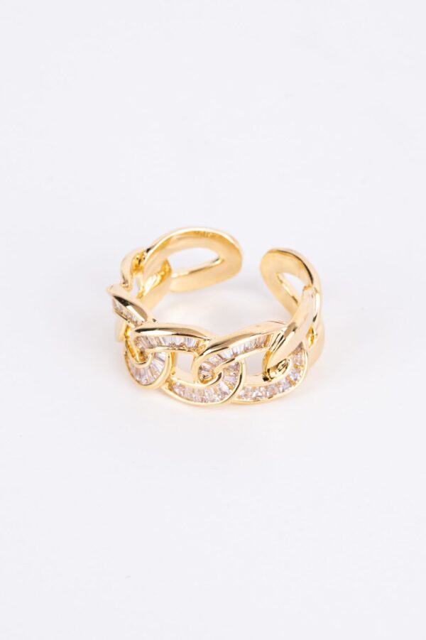 Seren Golden Chain ring