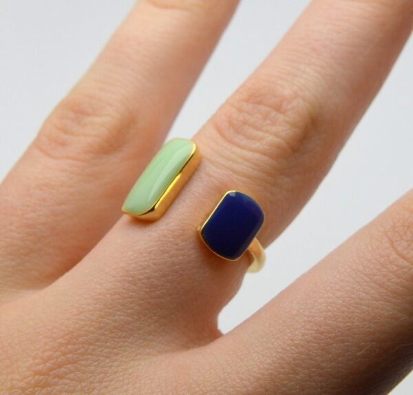 Harmony Blue/Green Plated ring