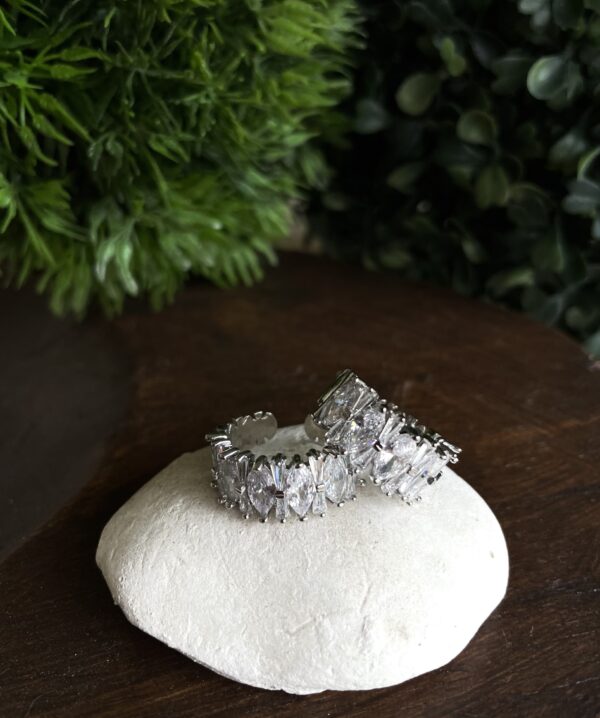 Crushed Ice Oval ring