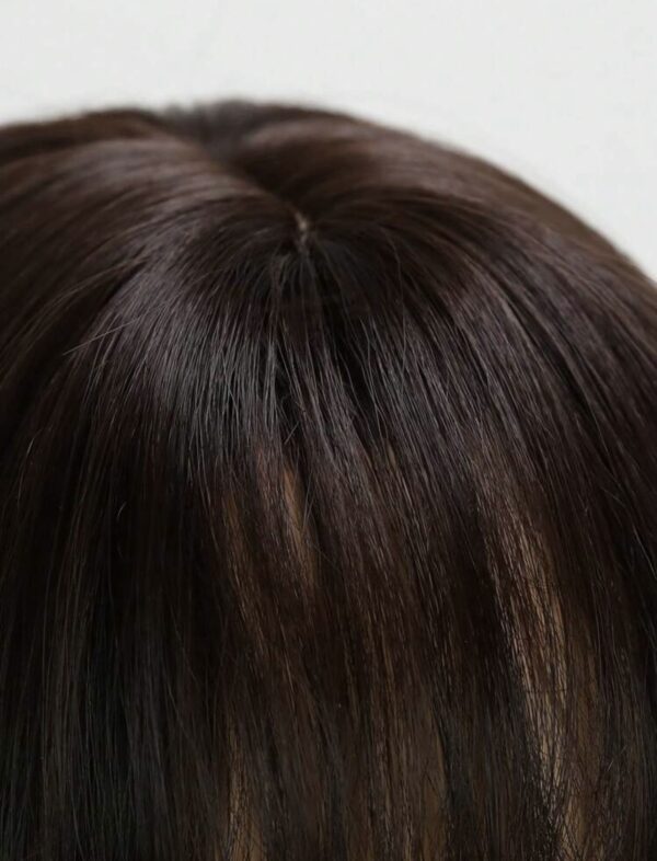 Συνθετική περούκα Καρέ καστανό σκούρο χρώμα